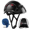 HEARMOR ABS Helmet with Visor, EN 397, Black with Tinted