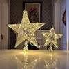 Decoración para árbol de Navidad con purpurina para árbol de