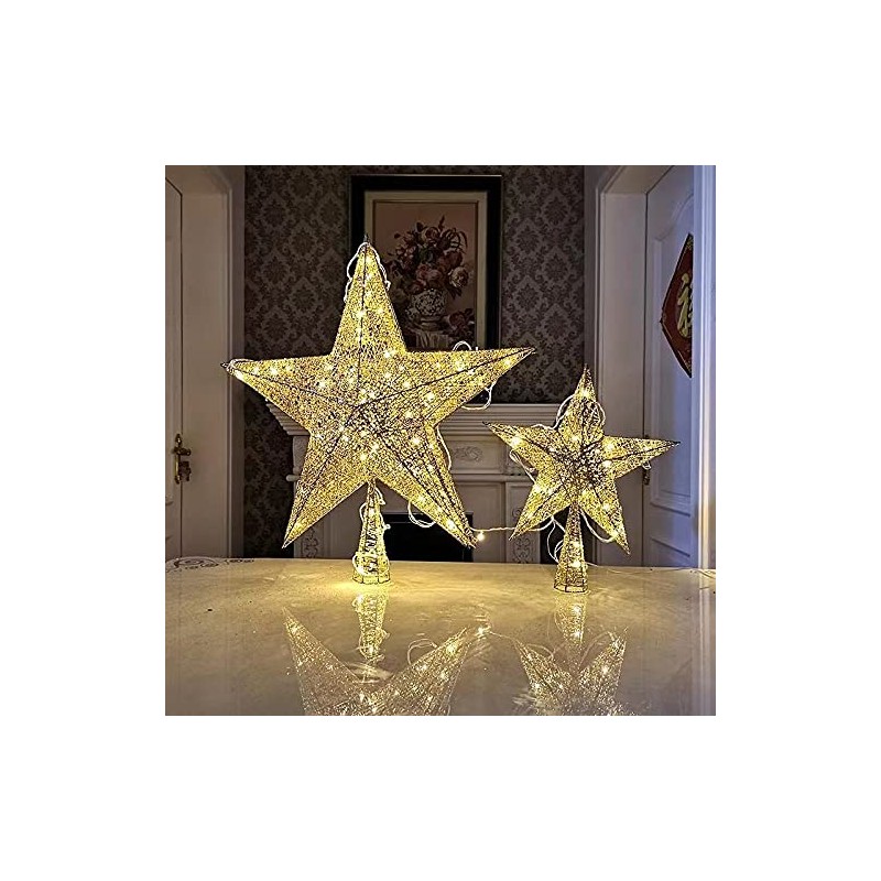 Decoración para árbol de Navidad con purpurina para árbol de