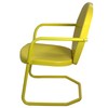 Northlight 34-Inch Outdoor Retro Tulip Steel Armchair, Yellow