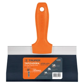Truper ETA-8, Espátula tapizadora, hoja flexible fabricada en acero al alto carbono, 8"