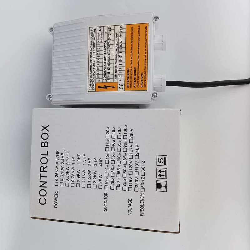 ZYIY 110V/60Hz Submersible Well Pump Control Box - 0.75KW 1HP