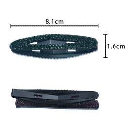 Pack of 4 Glitter Rhinestone Hair Clips Women, Snap Hair Clip Hair Clips, Non-Slip, Hair Accessories Headpiece for Girls and Women, Hair Accessory, for Party, Wedding, Birthday, Makeup, Random Colour