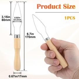 STSTR Easy Button Hook, Steel Button Helper Tool for Elderly, Wide Wood Handle Buttons Fastener Device Assist Dressing Aid Tool for Seniors One Hand - 1 Pack