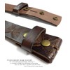 B6670 Butterfly Embossed Vintage Full Grain Genuine Leather Casual Belt