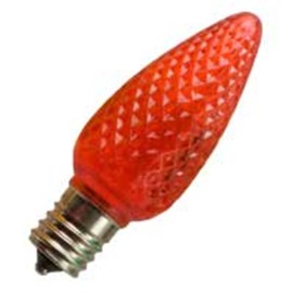 Halco BC5997 80511 C9RED/FC/LED C9 Red Faceted 96W 120V LED Light Bulb