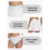 beautyin Women White Swim Skirt Bathing Suit Bottom Skort Quick