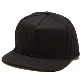Spitfire Bighead Adjustable Snapback Hat - Black/Black