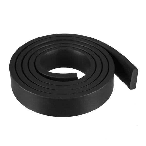 uxcell Solid Rectangle Rubber Seal Strip 20mm Wide 5mm Thick,