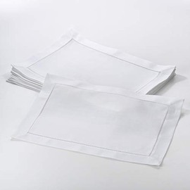 SARO LIFESTYLE Rochester Collection Placemat, 14" x 20" White