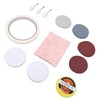 20 Pieces Watch Glass Polishing Kit Buffing Powder Felt Pad