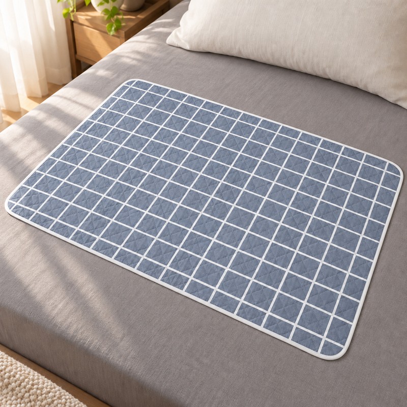 Washable Waterproof Bed Pad – Reusable 4-Layer Mattress Protector for