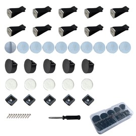 Car Air Vent Clip DIY Kit - Includes Screwdriver, Screws, Double-Sided Tape, and Unscented White Pads for DIY Car Air Freshener Crafts