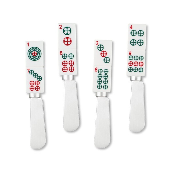 Supreme Housewares Cheese and Butter Spreader Mahjong Decor 4-Piece Hand