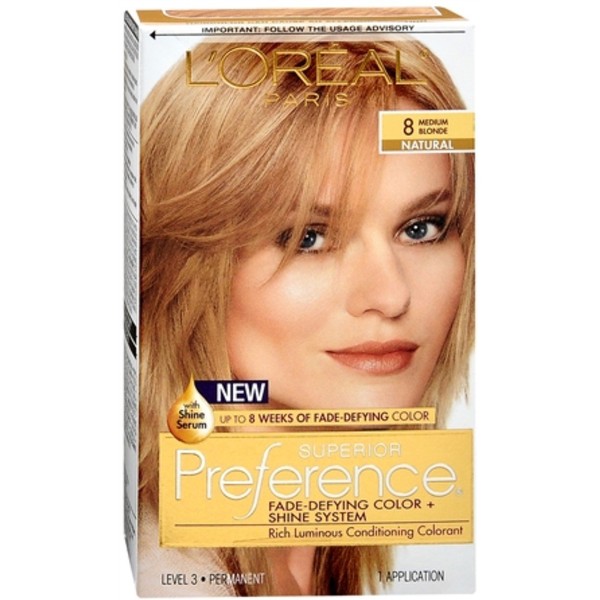L'Oreal Superior Preference - 8 Medium Blonde (Natural) 1 Each (Pack of 6)