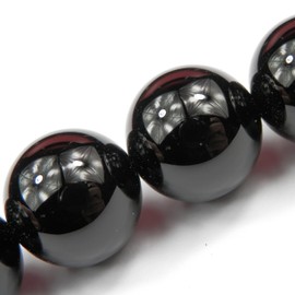 Fukugems Natural stone beads for jewellery making, sold per bag, 5 strands inside, onyx 8 mm