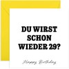 Funny 30th Birthday Card for a Friend - "Du wirst