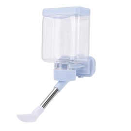 Fabater Dispensador Automático de Agua para Pájaros de Alta Capacidad para Loros, Chinchillas y Pollos, Bebedero de Plástico para Jaulas de Pájaros, Material Seguro, 7 Componentes (Blue)