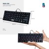 Teclado alámbrico led Rainbow Gamer para PCMac BASH-1002