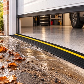 Universal Garage Door Threshold Seal Strip – Weatherproof Rubber Bottom Door Seal for Water, Dust & Draft Protection, 1–3.6m