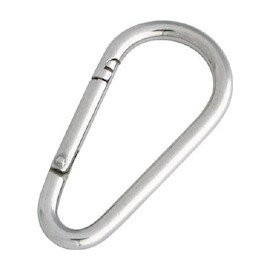 水本 Stainless Udder Shaped Carabiner (without Chain) Wire Diameter 5 mm Length 54 mm B1974 