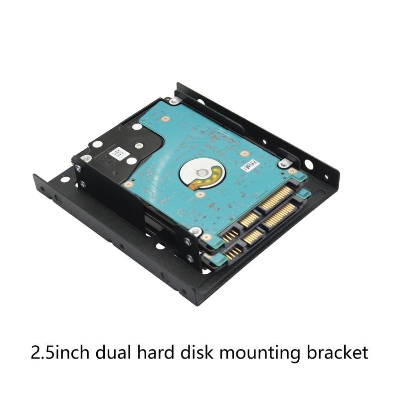Dual 2.5 to 3.5 Inch HDD/SSD Hard Disk Mounting Bracket,