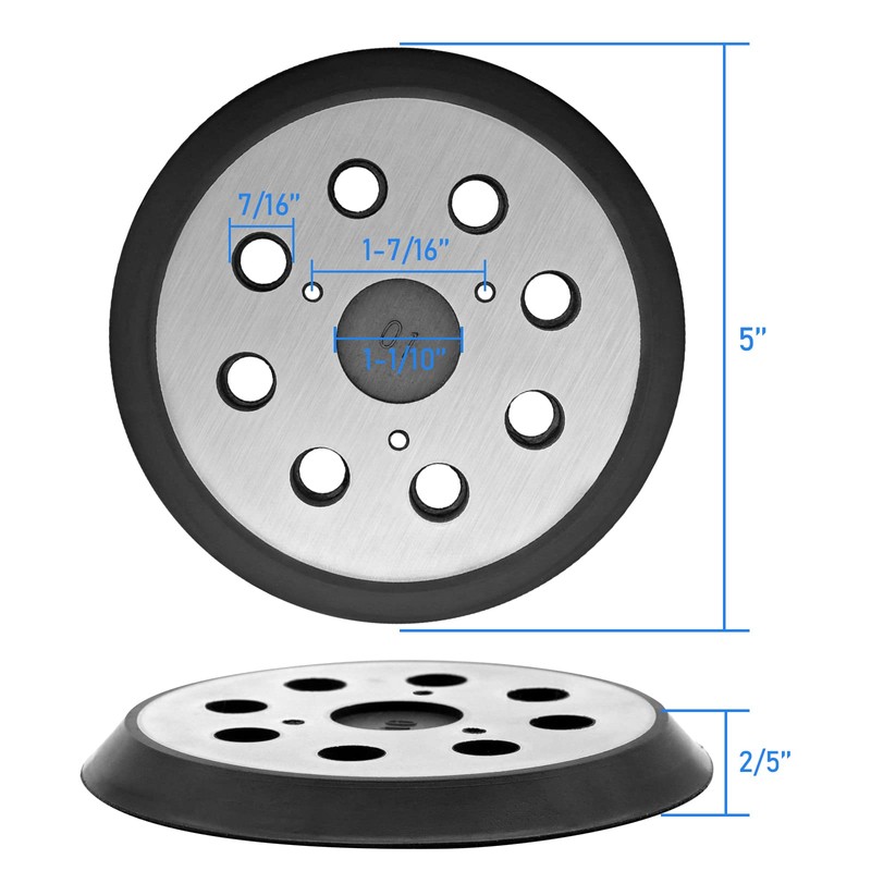 5 Inch Sander Pad Replacement, 2 Pack 5 Inch bakcing