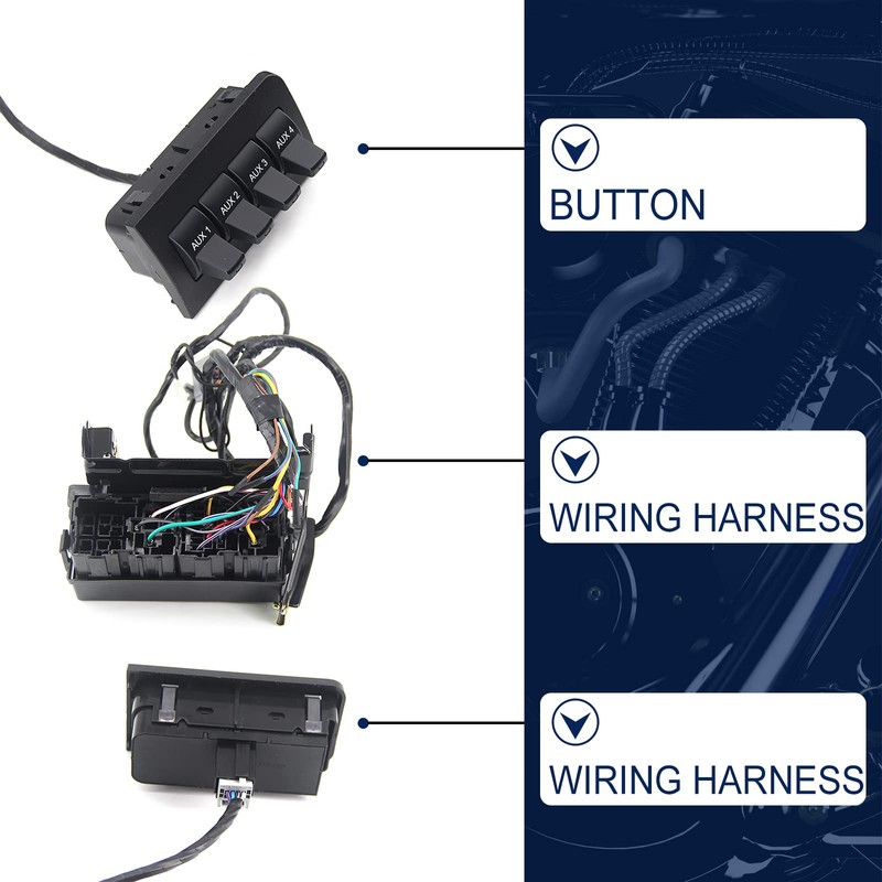Auxiliary Dash Upfitter Switch Replacement for Ford F250 F350 F450