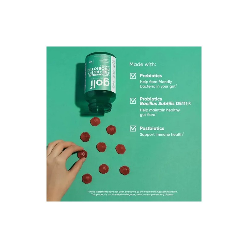 2pc Golii Pre Post Probioticos Sabor Frutos Rojos