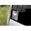 Shih Tzu Dog Sticker Premium Silhouette Gray Medium