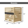 Greaton, Wooden Stackable Shipping Crate with Slatted Heavy Duty Structure,
