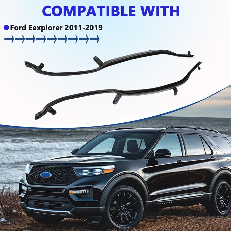 Door Weatherstrip Seal RH LH Pair Compatible with Ford Explorer