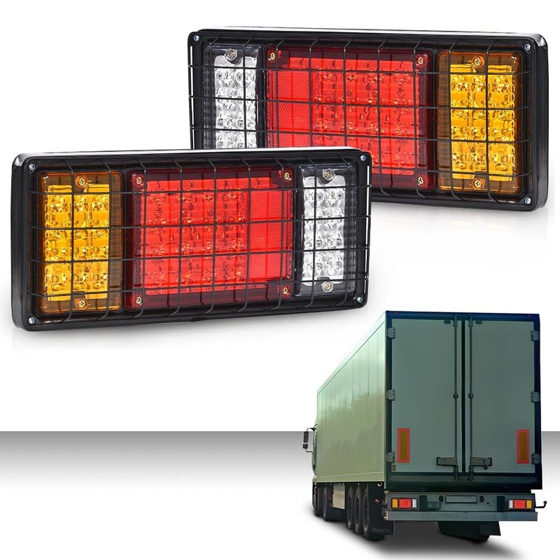 ALLGOOD Tail Turn Signal Brake Reverse Running Lights W/Bulbs 2pcs