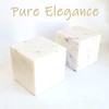 Marble Bookends Handcrafted Heavy Marble Cube Square Bookshelf Decor Set