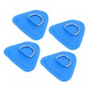 Hihaha D Ring Patch PVC Triangle Shape Blue for Kayak