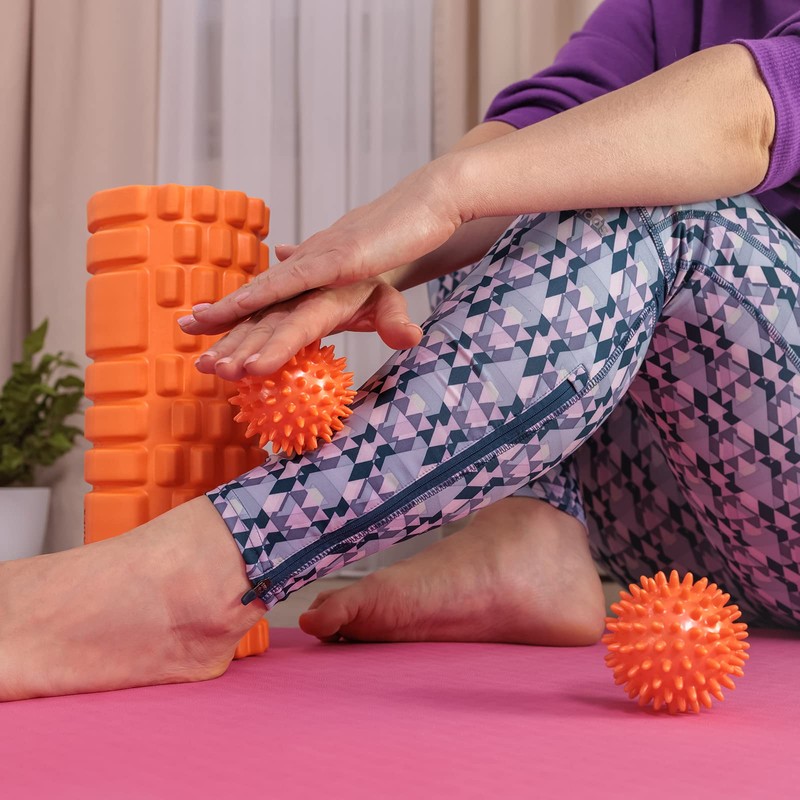 Massage Ball Spiky Ball Knob Ball Reflex Zones for Therapy,