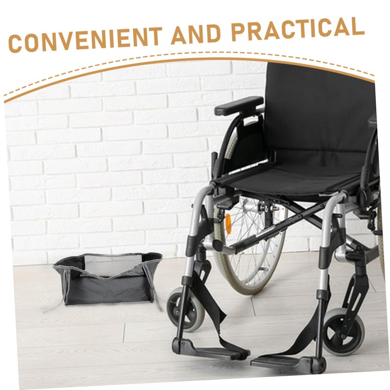 OATIPHO Wheelchair Organizer under Seat Storage Bag Portable Mesh for