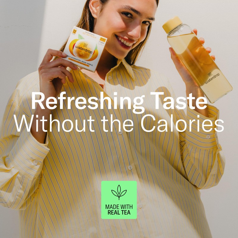 waterdrop® Microdrink ice Tea Set PEACH - 36 Drops Cubes,