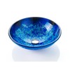 Fanwin Star Blue OceanMystery Series Tempered Deco Glass Vessel Bathroom