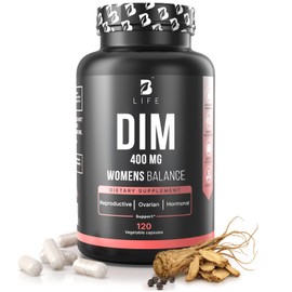 Women's Balance Supplement with Natural Ingredients: Dim, Dong Quai, BioPerine®, Myo & D-Chiro Inositol | 240 Caps - 120 Days | 400mg of Dim per Serving | Hormone Balance | Made in The USA by B Life.