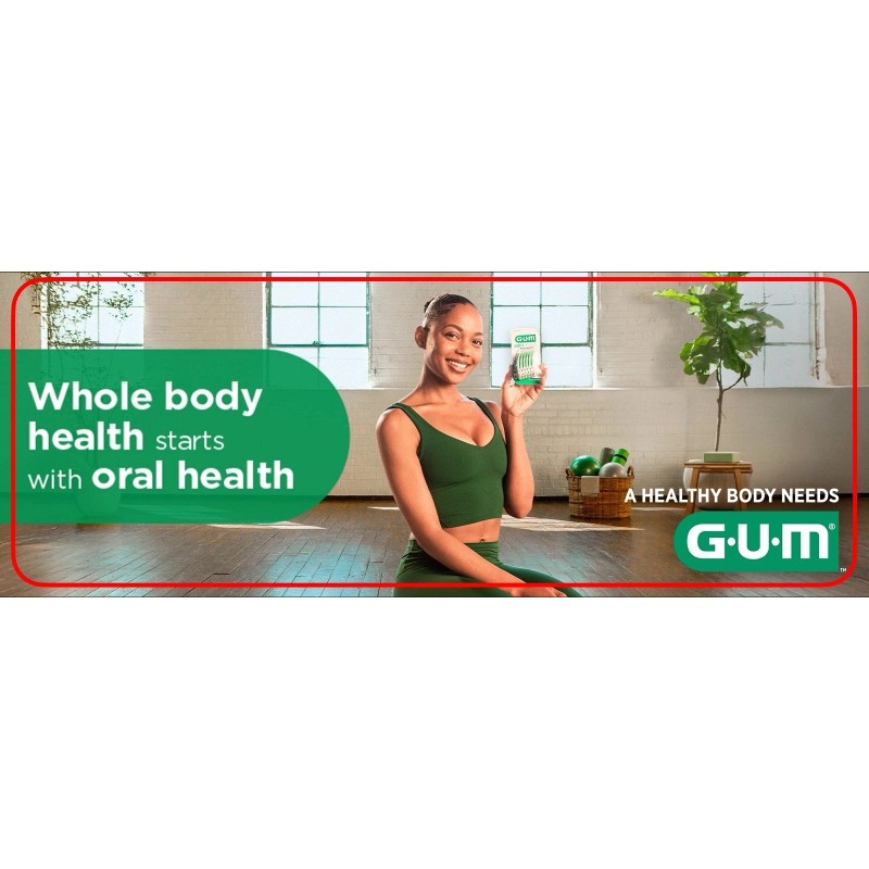 Gum Soft-Picks Advanced Mint, Dental Care Floss, Tooth Picks, 180