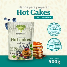 Harina de Amaranto 500g - con Proteina para Hot Cakes Keto | 100% Natural: Sin Azúcar, Bajo en Sodio | Endulzada con Monk Fruit | Ingredientes Naturales | Sin Aditivos ni Conservantes | BALANFOOD