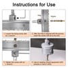 sourcing map Carbide Hole Saw Kit 62mm (2-7/16") Metal Hole