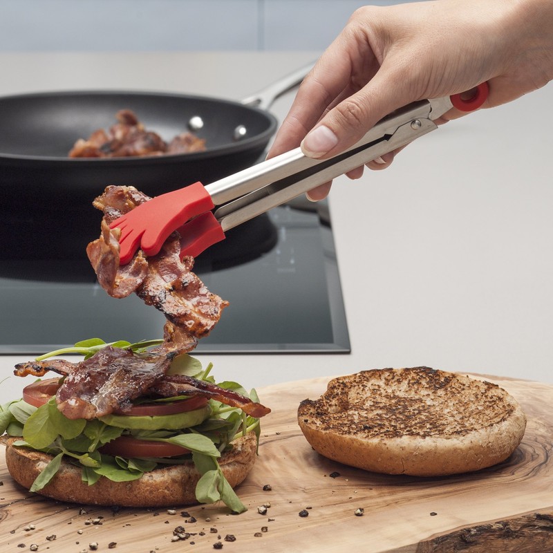 Kitchen Innovations 7" Silicone Handy Tong, One Size, Multi