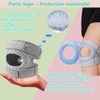 Knee Support Strap, Adjustable Patella Band, Grey, 2 Pack