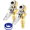 LUMITECO 2-Pack 1/4 Inch Female NPT Closed Ball Tire Inflator