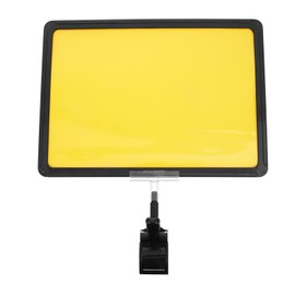 ULTECHNOVO 1 Set of Billboard Clip Storage Supplies Price Sign Board with Clip Board with Product Price Tags Display of Goods Signs Clip-on Stand Display Stand Pop A New Fabric A4