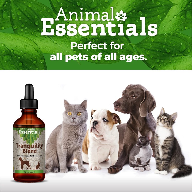 Animal Essentials Tranquility Blend Herbal Formula for Dogs & Cats,