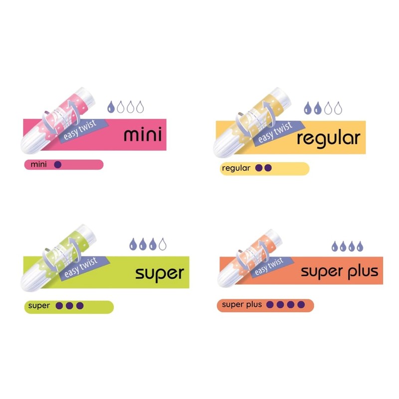 bella Mini Tampons in Pack of 5 (5 x 16