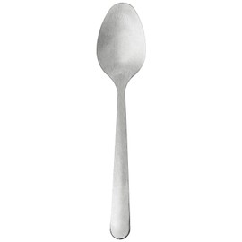 Winco 1 doz 0002-01, Windsor Medium Weight Teaspoon, 18/0 Stainless Steel, Vibro Finish, 12/Pack, Silver